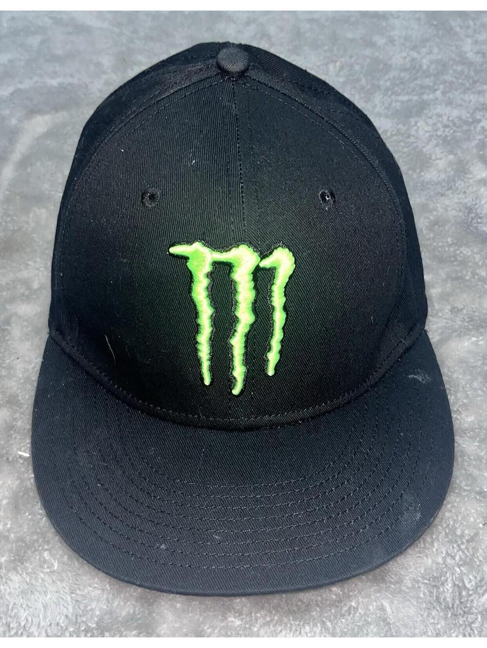 Monster Energy Dad Hat Adjustable Closure Black with Green M-Claw